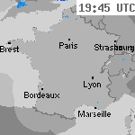 Image radar des précipitations France 21:00 UTC