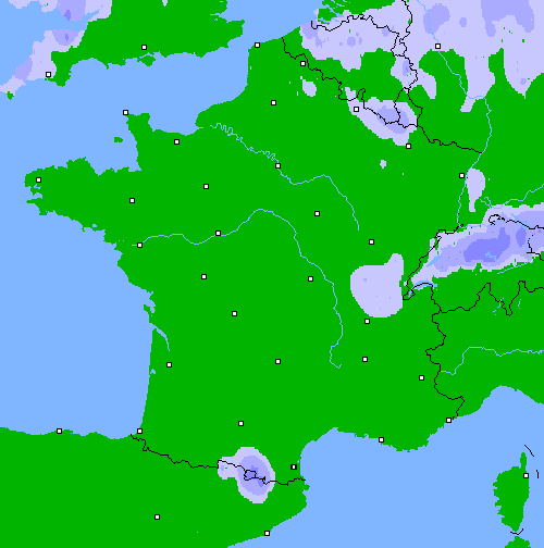 Pr&eacute;cipitations (24 h) France