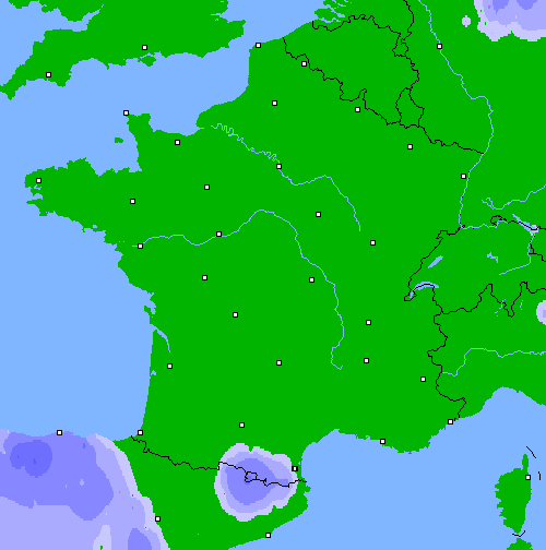 Pr&eacute;cipitations (24 h) France
